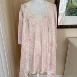 NWT RALPH LAUREN SHORT CHEMISE AND ROBE